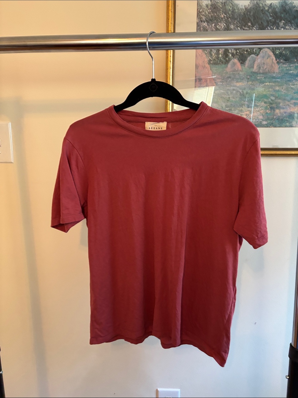 Sezane Conrad Tee in Rosewood